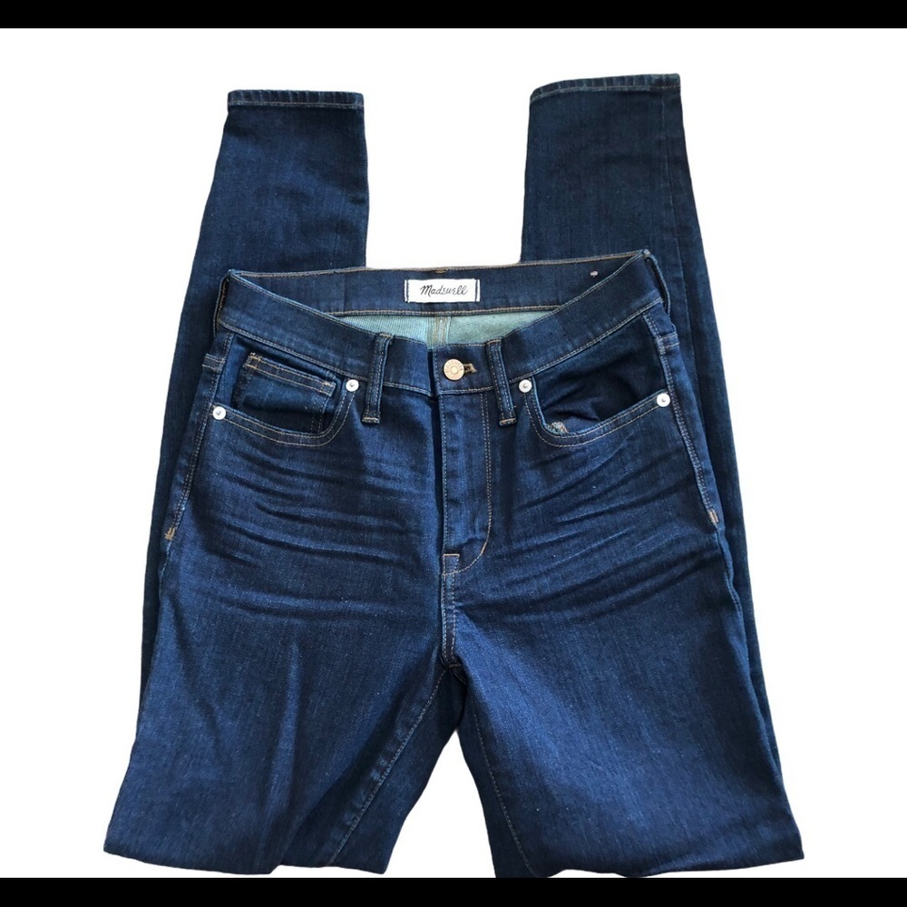 Madewell 9” High Riser Skinny Stretch Jean 27X31 Dark Wash Fall